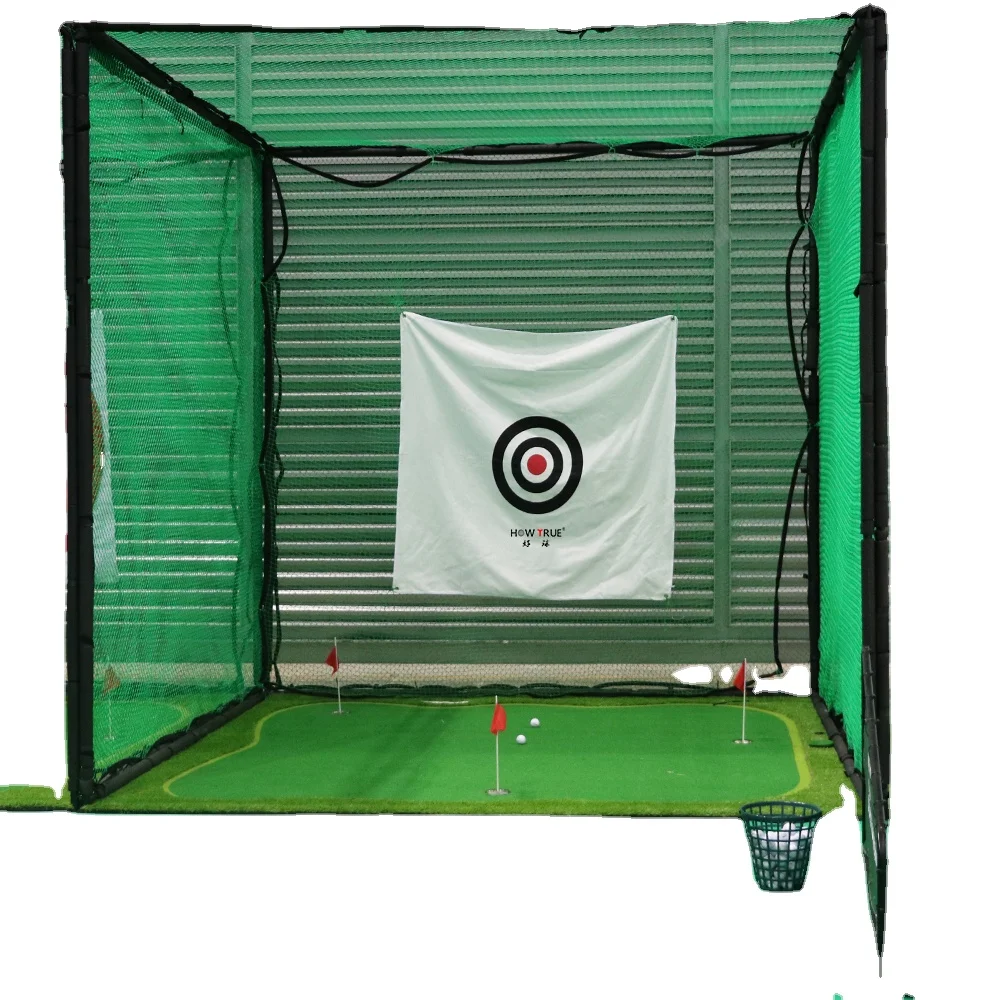 

Indoor Outdoor Home Driving Range Net Impact All Weather Golf Netting Cage, Green