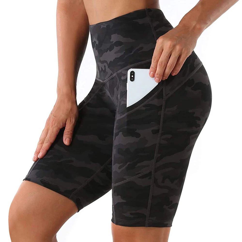 

Workout Yoga Shorts for Women High Waist Tummy Control Butt Lifting Athletic Workout Running Short with Pockets
