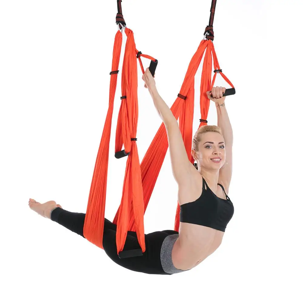 

Parachute nylon fabric indoor antigravity yoga hammock aerial yoga swing set