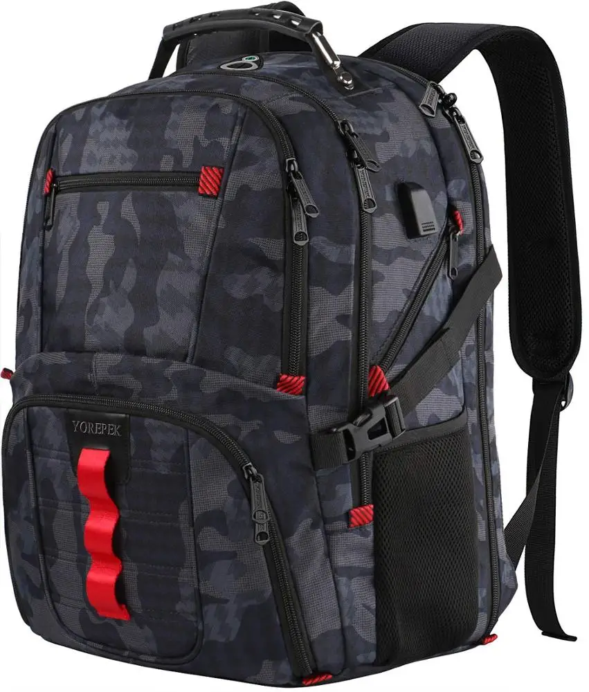 

Wholesale Nylon Fabric Laptop Backpack Customized Backpack Bag, Black