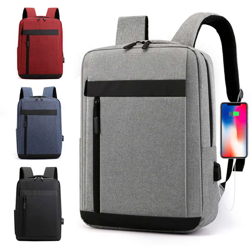 

OMASKA Business backpack with usb Mochila large capacity men backpack waterproof custom backpack with logo, Black grey red blue