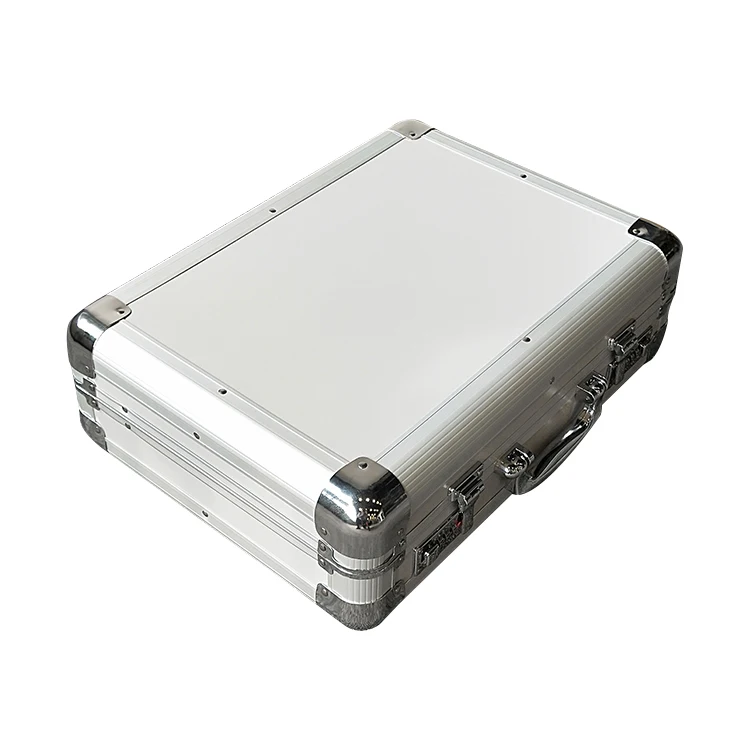 Custom Aluminum Silver Briefcase With Foam