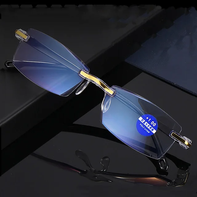 

Blue light proof diamond cut edge reading glasses