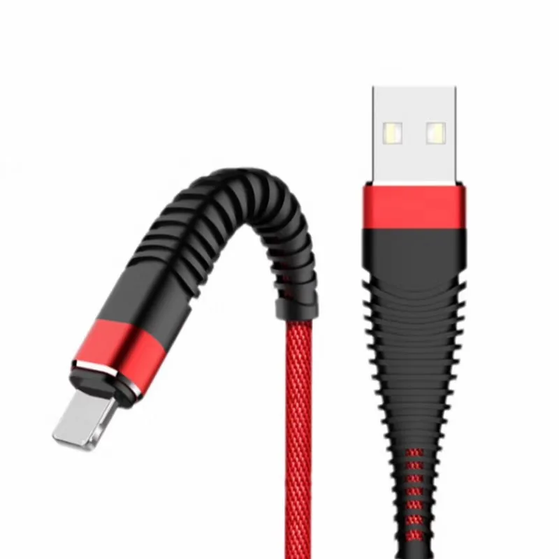

High-Tensile 2A charger fast charging cable tough and durable Nylon braided cloth charging data cable for iPhone Adroid Type-C, Brown/baby blue/deep blue/black/black+red