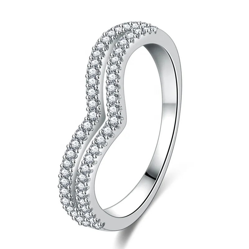 

Fashion Double Layer Three-dimensional Moissanite Simulation Female Retro Diamond Ring