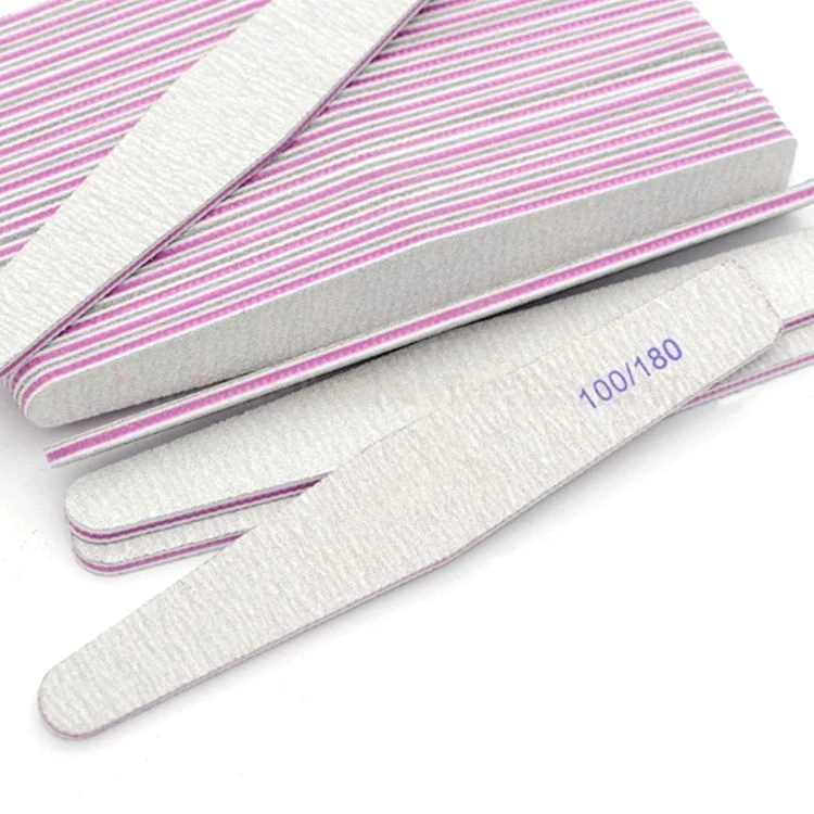 

Custom Printed Double Side Half Moon 100/180 100 180 Nail File, Customized color