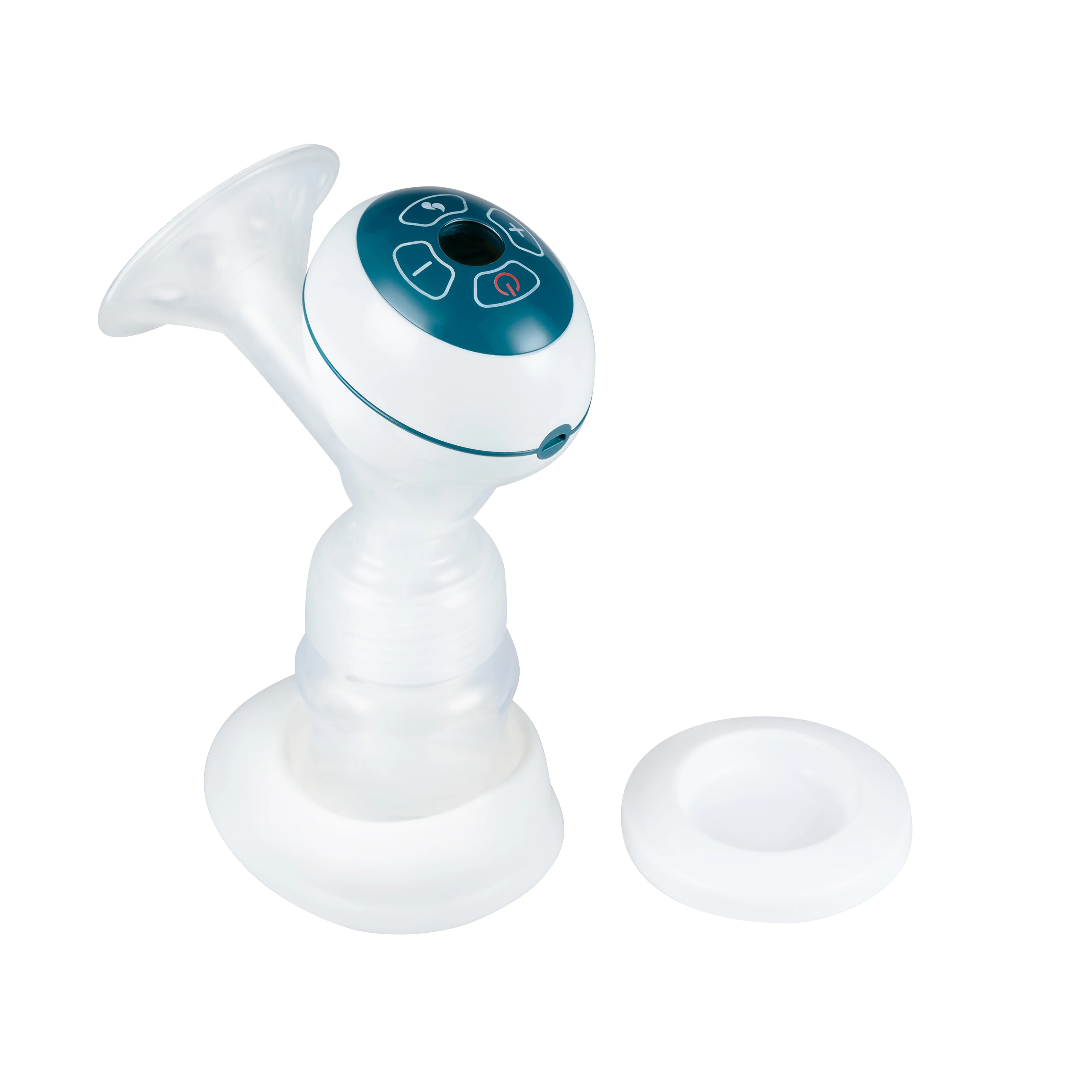 

Household rechargeable battery portable finger touch wireless electric breast pump, White