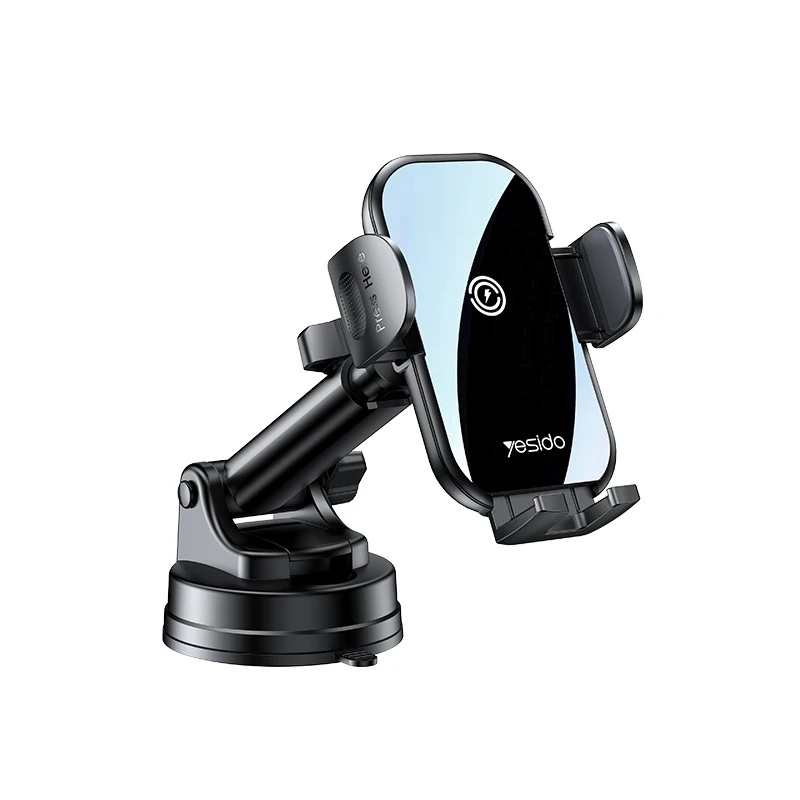 

mobile phone accessories mobile phone holders Yesido C197 15W 2 in 1 Suction Cup Type Wireless Charging Car Holder Set