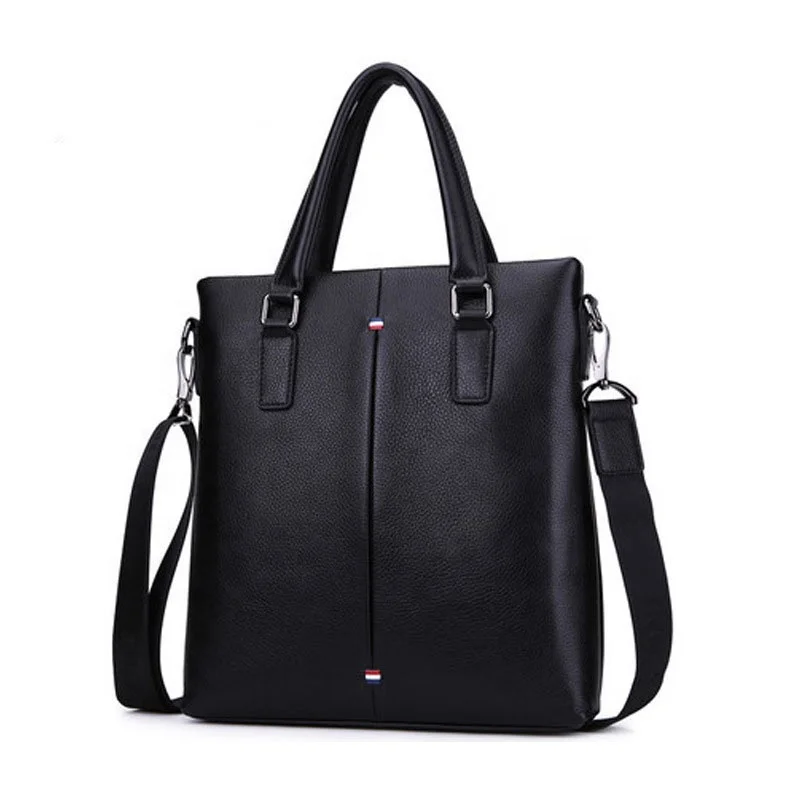 

2019 latest men genuine leather business leisure contrast color crossbody shoulder bag H