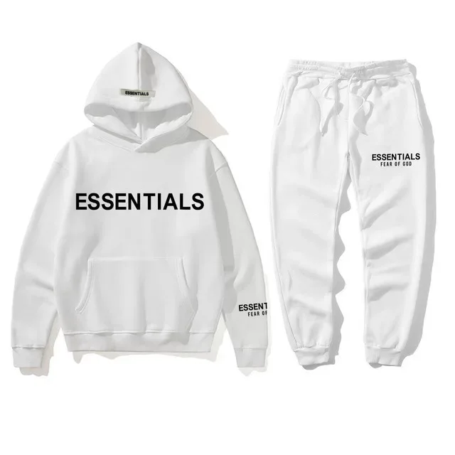 

Essentials Men's Two Piece Hoodies Jogger Pants Set Tracksuits