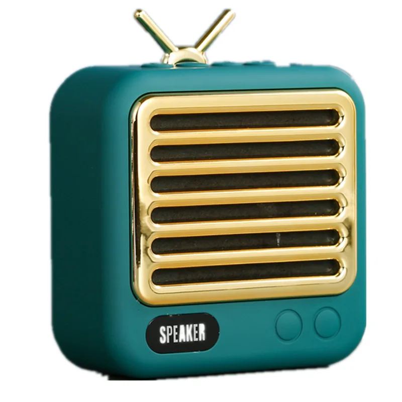 

Small amount X5 Retro Vintage FM Radio Wireless Speakers for gifts promotion BT5.0 Grass Green speaker wireless, Black/chocolate/blue/green