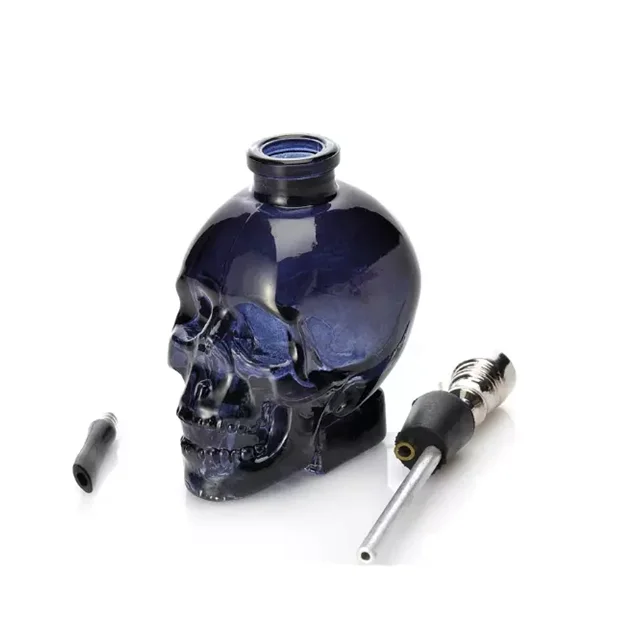 

TOBACCO Hot Factory Direct Sales Portable Skull Head Mini Tobacco Shisha Hookah Weed Smoking Glass Water Pipe