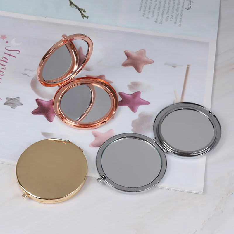 

1 PC Portable Folding pretty Stainless Steel Metal Makeup Cosmetic Pocket  Beauty Accessories