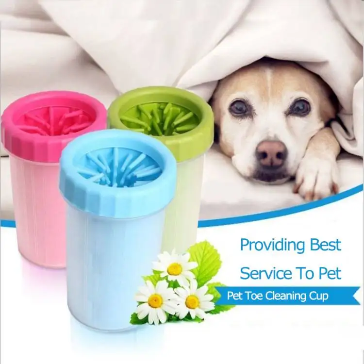 

Factory Wholesale Detachable Portable Cleaning Cup For Dogs Pet Dog Paw Cleaner Cup, Green