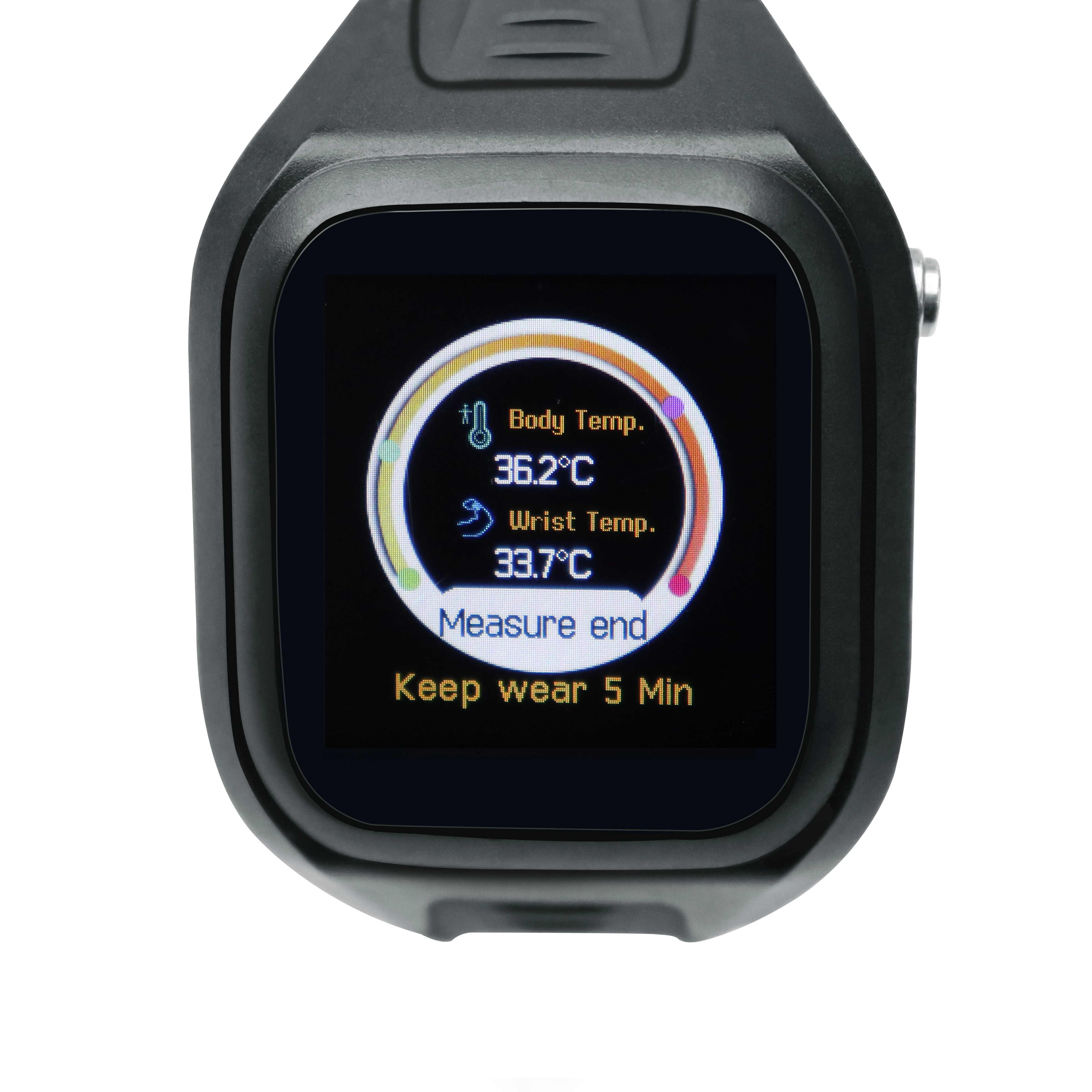 

Patient Temperature detection management GPS watch