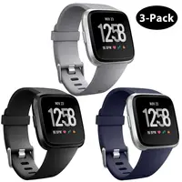

New For Fitbit Versa Wristband Smart Watch Band Strap Rubber Soft Watchband