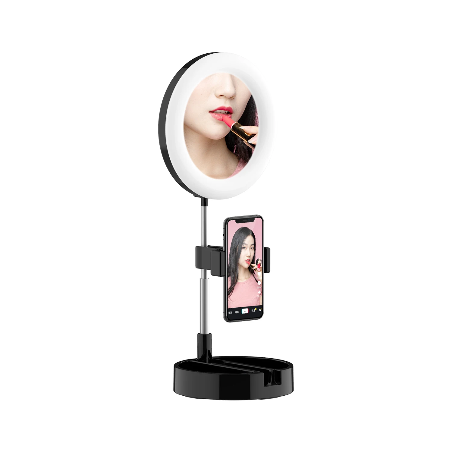 

OEM Hotsale Folding G3 Ring Fill Light Portable Make Up Beauty Fill Light For Webcast Live, Pink, black, white