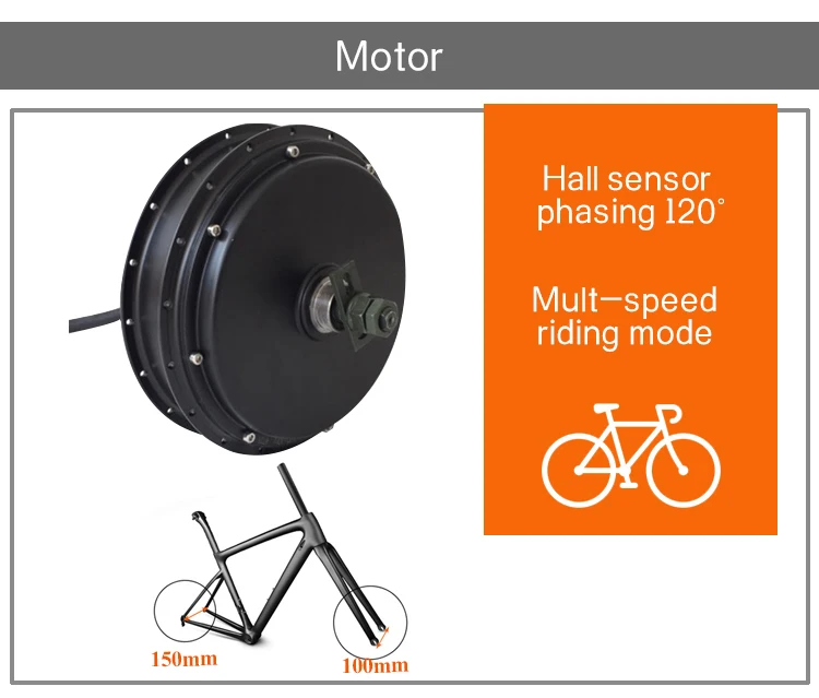 Ncyclebike Powerful Qs V3 72v 5000w Rear Wheel Motor Electric Bike