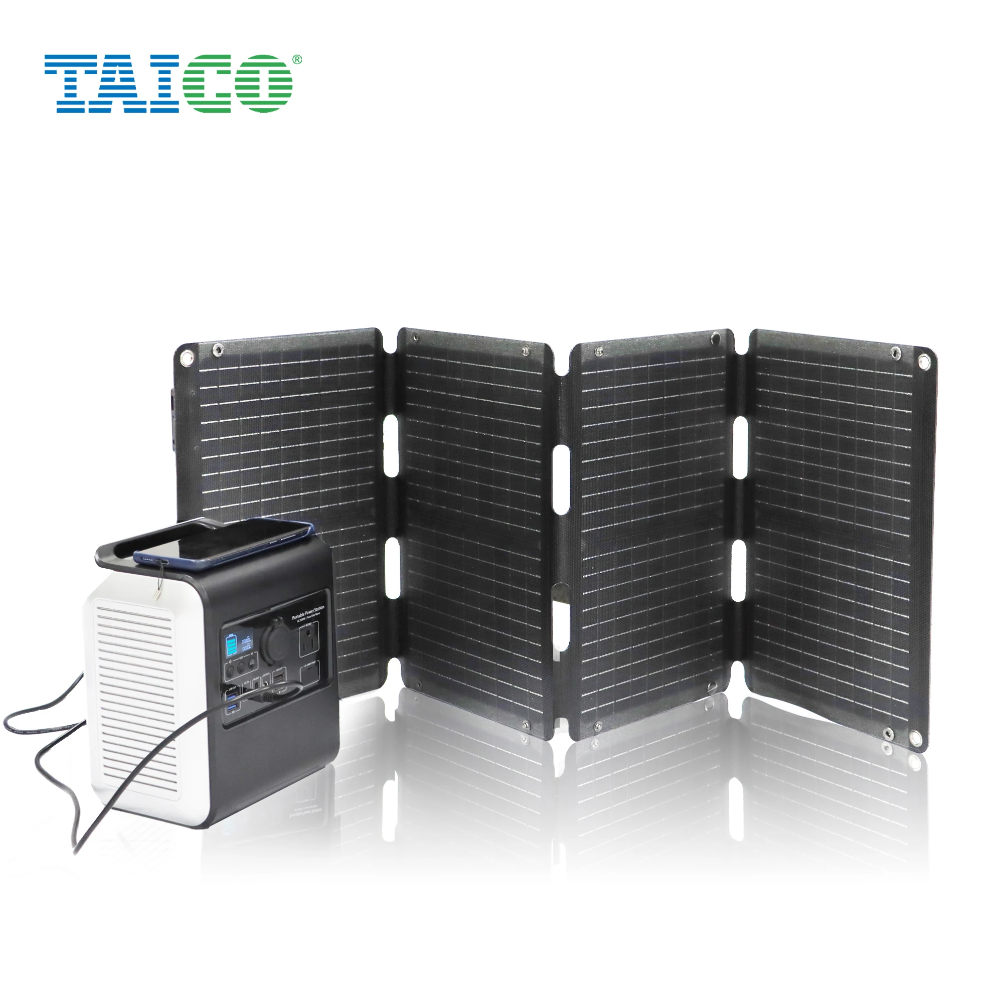 

TAICO High Efficiency Foldable Solar Panels 60w 80w 100w 120w 18v Black flexible solar panels portable panel