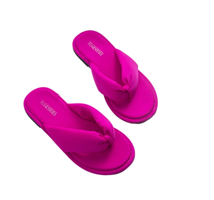 

Minimalist woven women's sandals ins tide 2021 new summer outside wearing plus size beach flat slippers