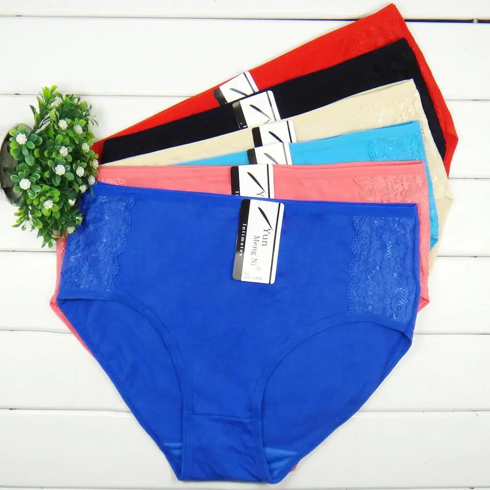 

Wholesale Ladies 100 Cotton XXXXL Underwear Plus Size Panties For Women
