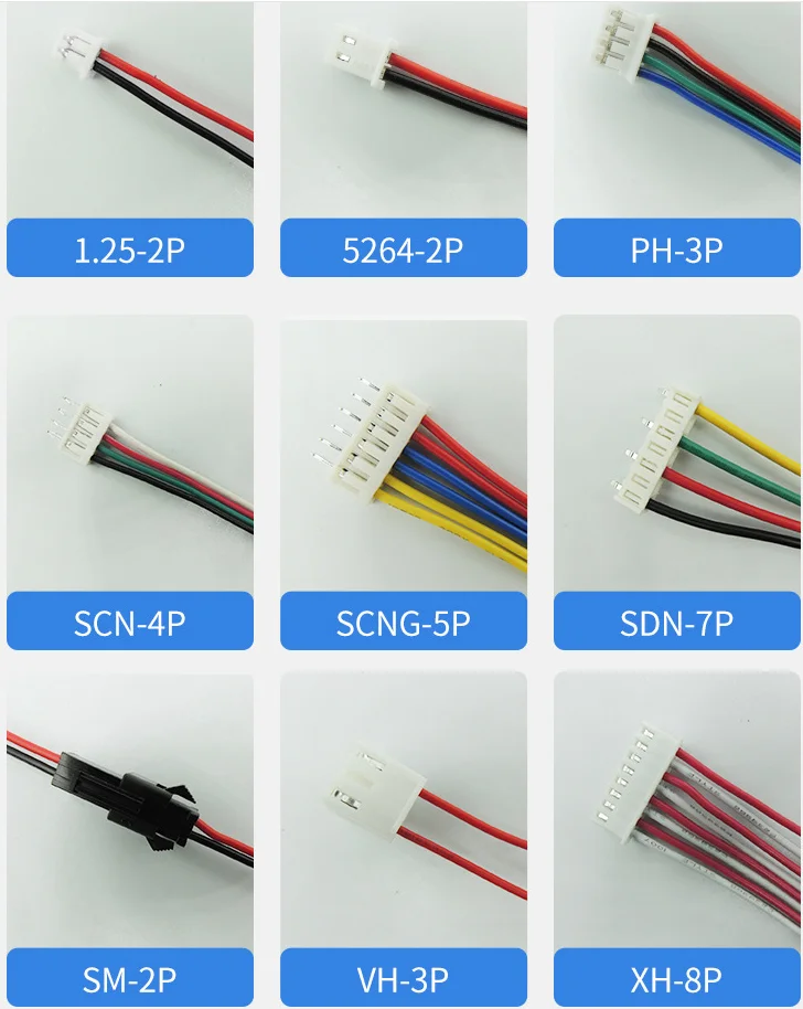 OEM Supplier Customized Car Auto Flat Ribbon Cable Assembly Molex VH XH JST Electronic Connector Wiring Harness