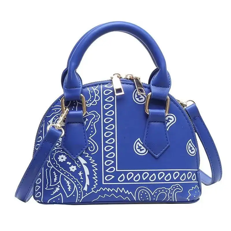 

Popular small crowd bag wild cashew diagonal bag printed fisherman hat handbag