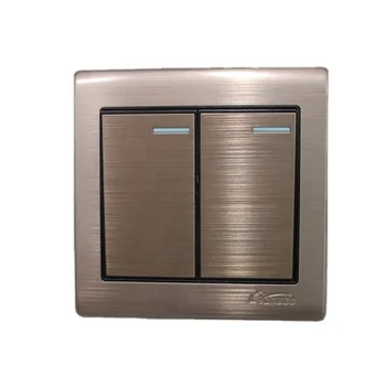 Interruptor De Pared De Acero Inoxidable Color Marrón O Plateado - Buy