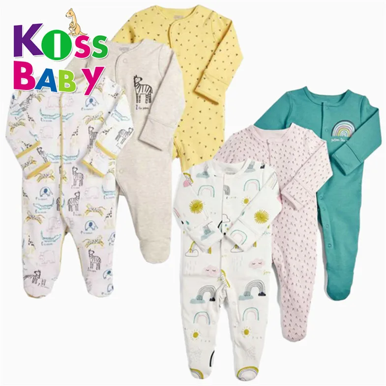 

Wholesale Cheap 3 Pack Cotton New Born Baby Clothes Girl Boy Kid Pajama Jumpsuit Romper Sleepsuit, Mixed color,there are many design you can choiose