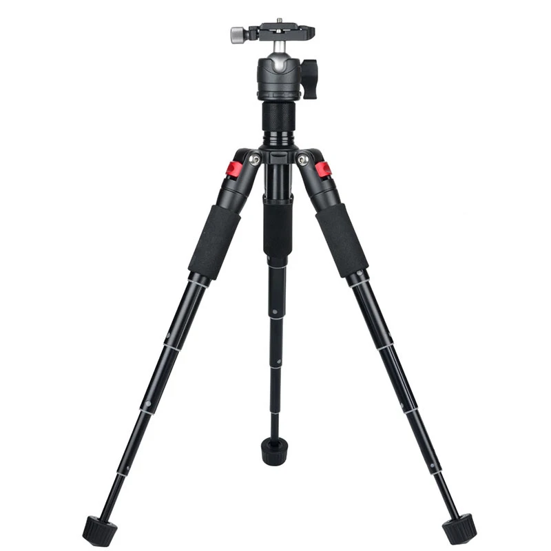 

2019 Newest Hot Mini Table Tripod Kit Tabletop Tripod with Ball Head, Black/red, black/silver
