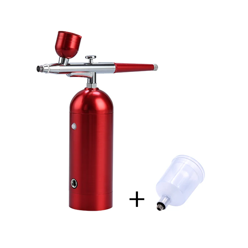 Mini Rechargeable Airbrush Compressor Kit Hair Cake up/Nail Art/ Tattoo