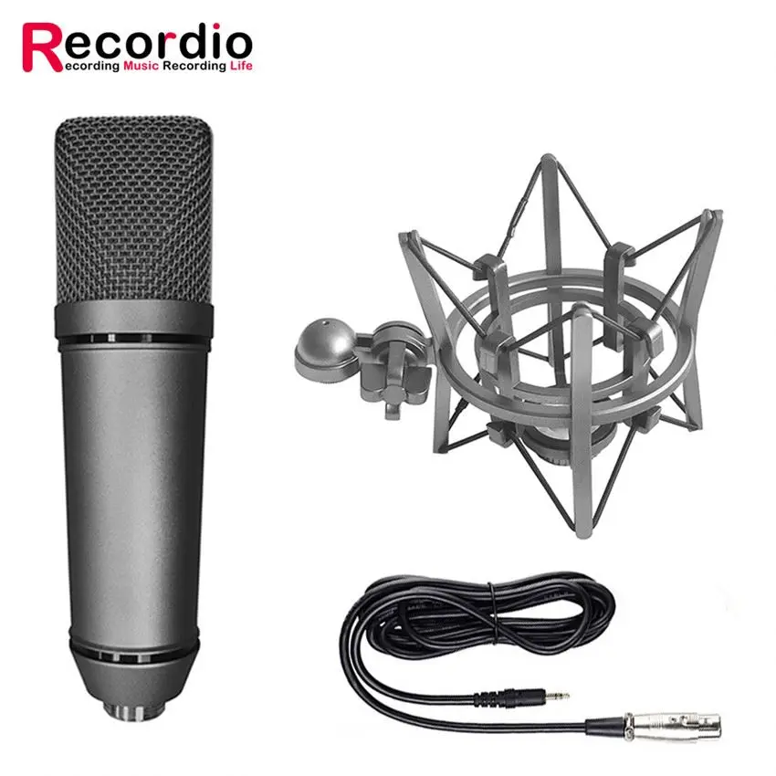 

GAM-U87 Wholesale Pro Condenser Microphone Studio Record Dynamic Mic For Radio Broadcasting Studio With Great Price, Champagne