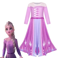 

New Girls Princess Dress Party Elsa Dress Carnival Frozen 2 Elsa Anna Princess Fancy Dress Kids Costume