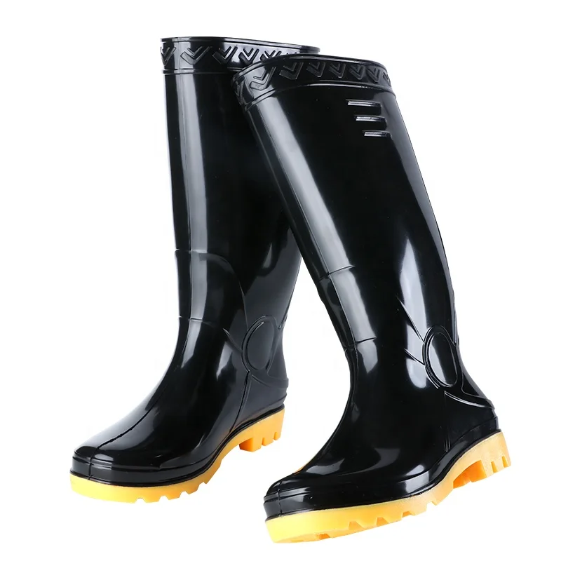 
Clear for Men Tall Shoes Man High Knee Heel Custom Logo Cheap Plastic Waterproof Pvc Rain Boots 
