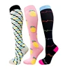 Funny Knee High Graduated Sports Stockings Compression Socks for Running