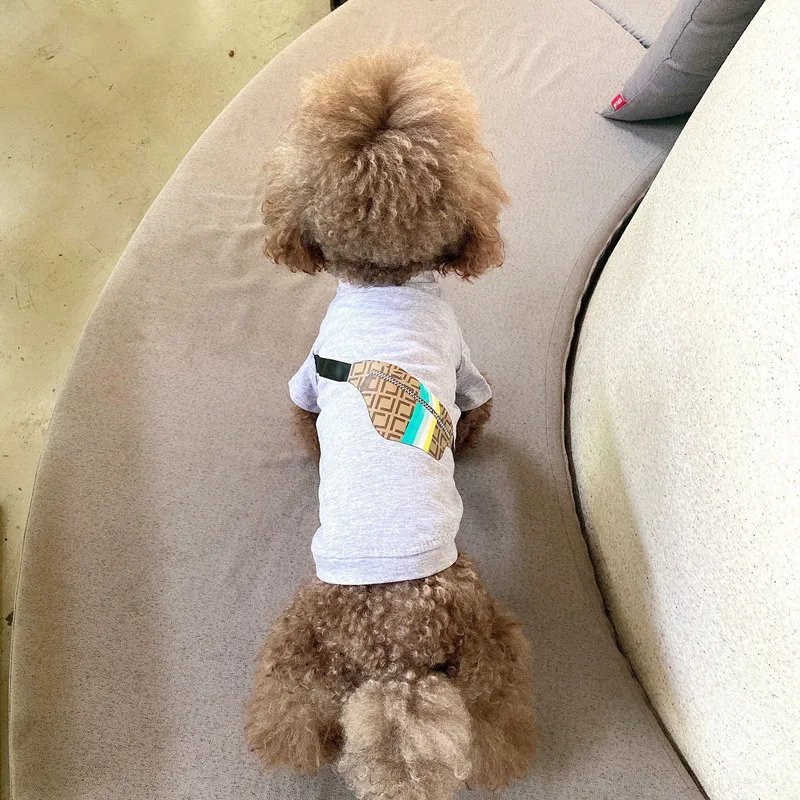 

INS summer thin pet clothes letter print dog clothes shirt