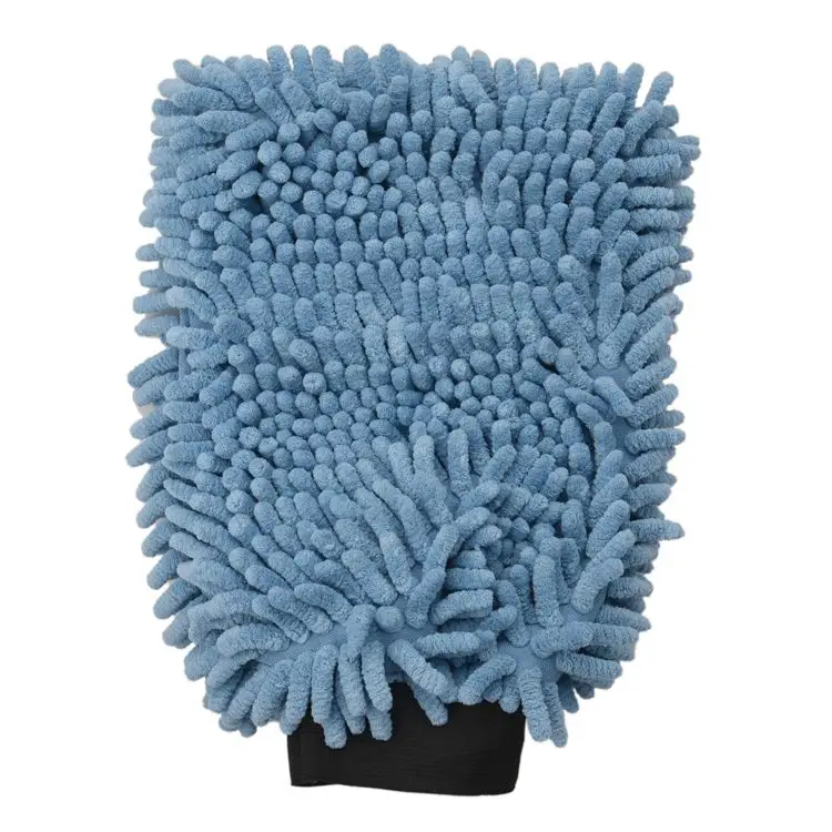 
Chenille blue Glove Microfiber car Cleaning Wash Mitt  (62235127382)
