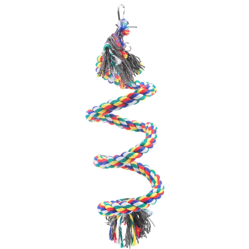 

Parrot climbing rope bird station pole cotton rope rotary ladder