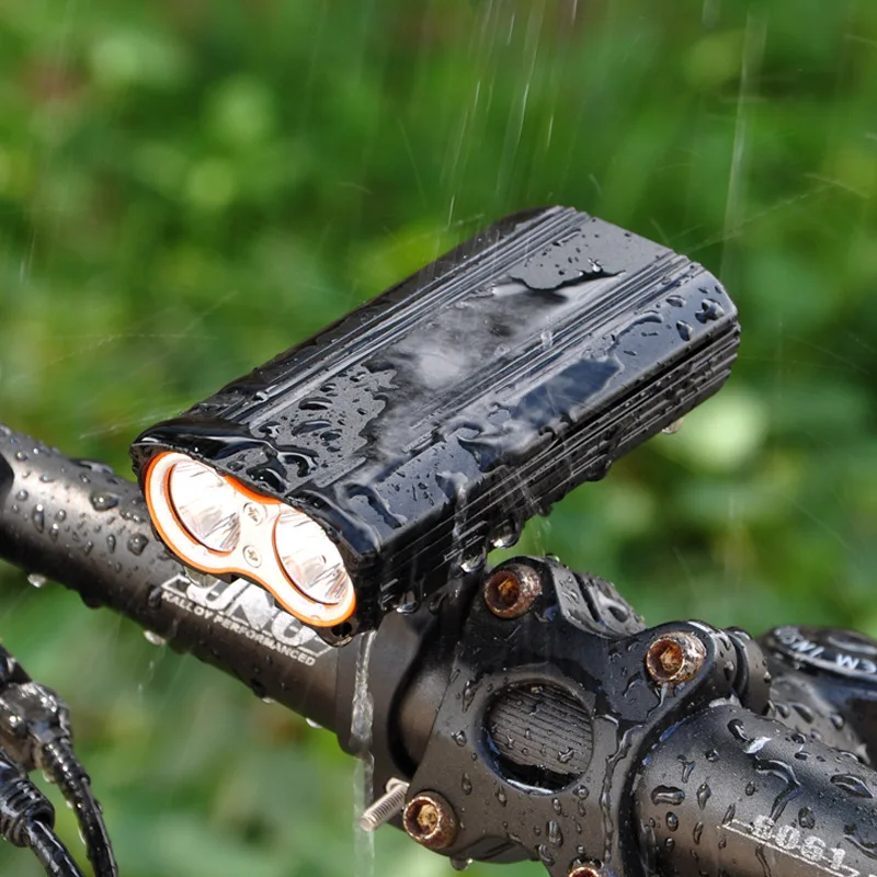 

Bike Light Rainproof USB Rechargeable LED MTB Front Lamp Aluminum Headlight Flashlight 6T Bicycle Light