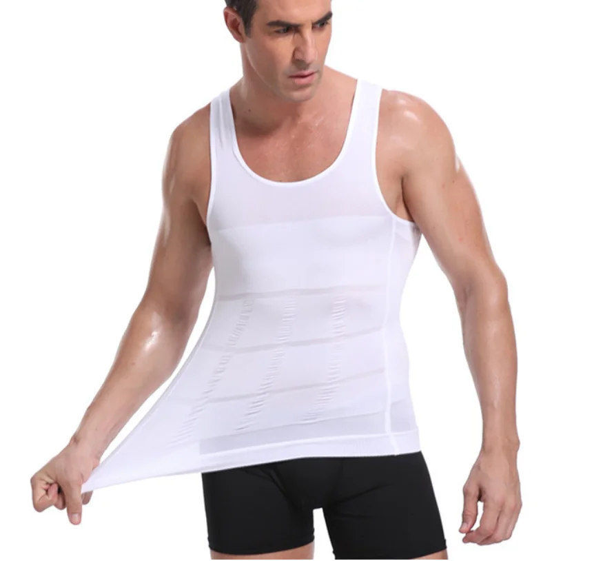 

Men's Slimming Body Shapewear Corset Vest Shirt Compression Abdomen Tummy Belly Control Slim Waist Underwear