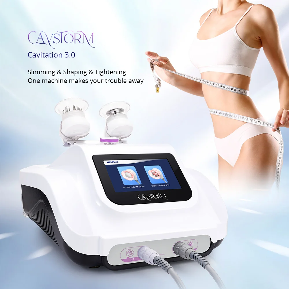 

Newest Slimming Machine Professional CaVstorm Cavitation 3.0 Storm Vacuum RF Fat Burning Anti Cellulite Skin Lift Beauty Device