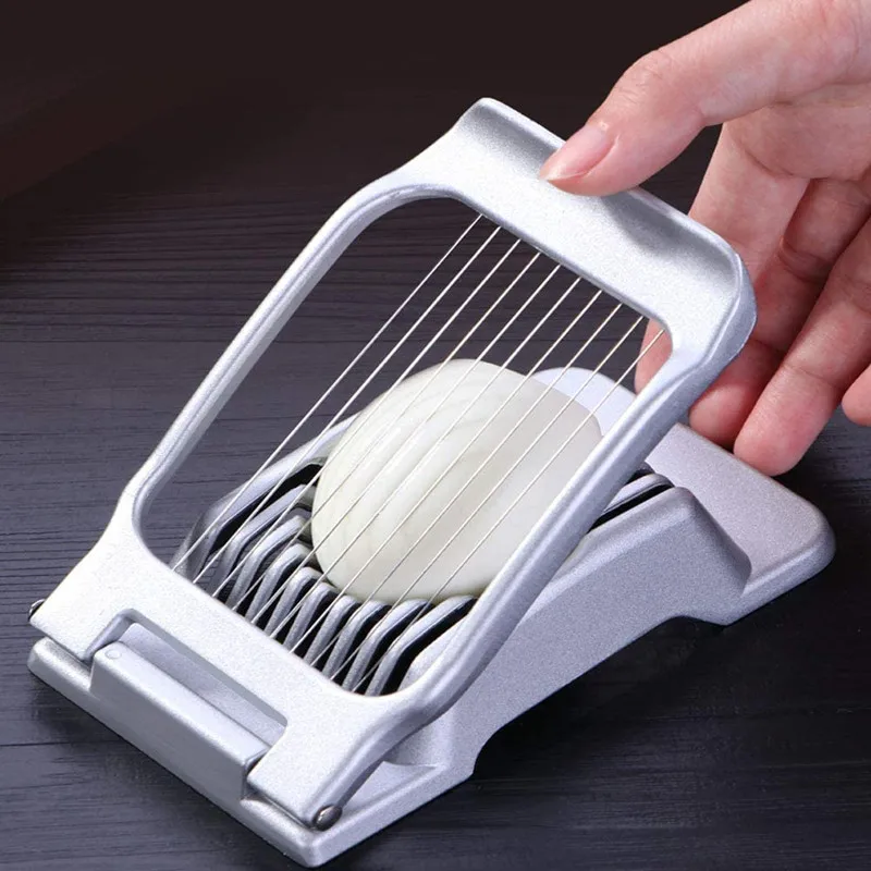 

Multipurpose Stainless Steel Wire Egg Slicer Egg Cutter for Egg Mushrooms, Strawberries, Kiwis and Much More