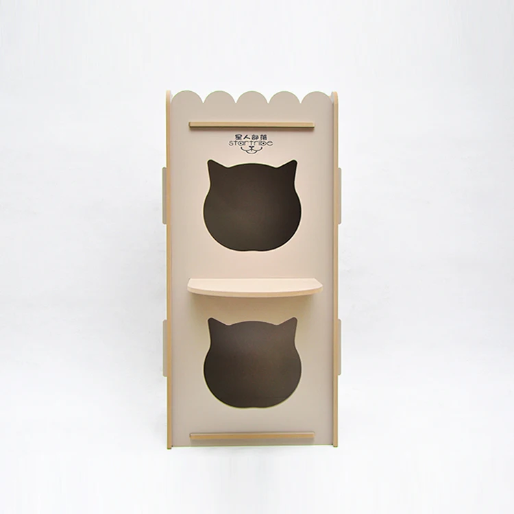 

Cat Eco Friendly Wooden Bed Foldable Cat Indoor House
