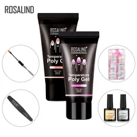 

Rosalind wholesale nail polygel set temperature changing color quick builder extension kits acrylic poly gel set for nail salon