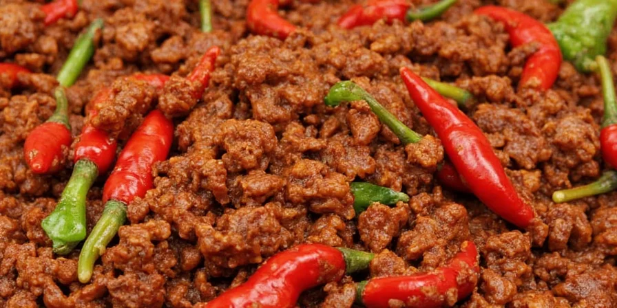 Types of meat used in chili con carne