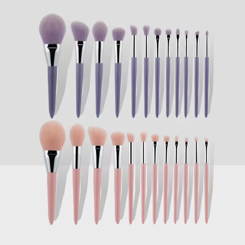 

High quality beauty brush wholesale pink purple portable makeup brush 2021