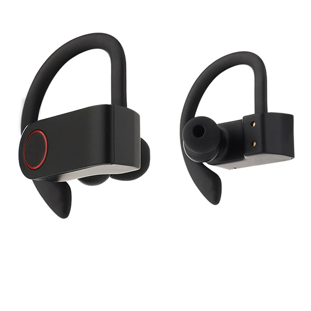 

True wireless earbuds 5.0 Hifi tws earhook waterproof sport headset 8 hours playtime wireless earphone