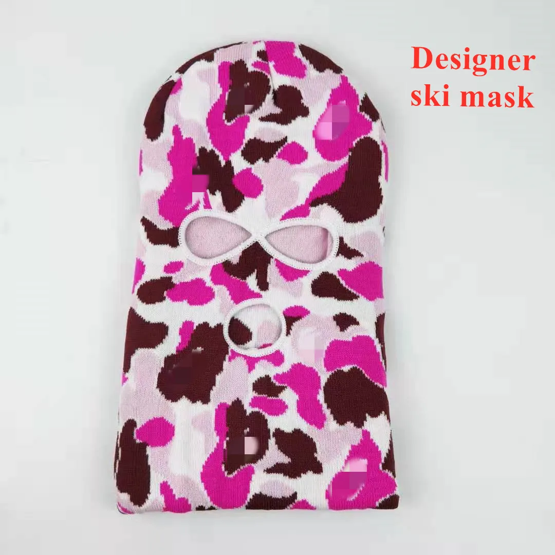 

Wholesale Designer Ski Mask Knitted Skull Fashion Brand Beanie Custom Ski Mask With Logo