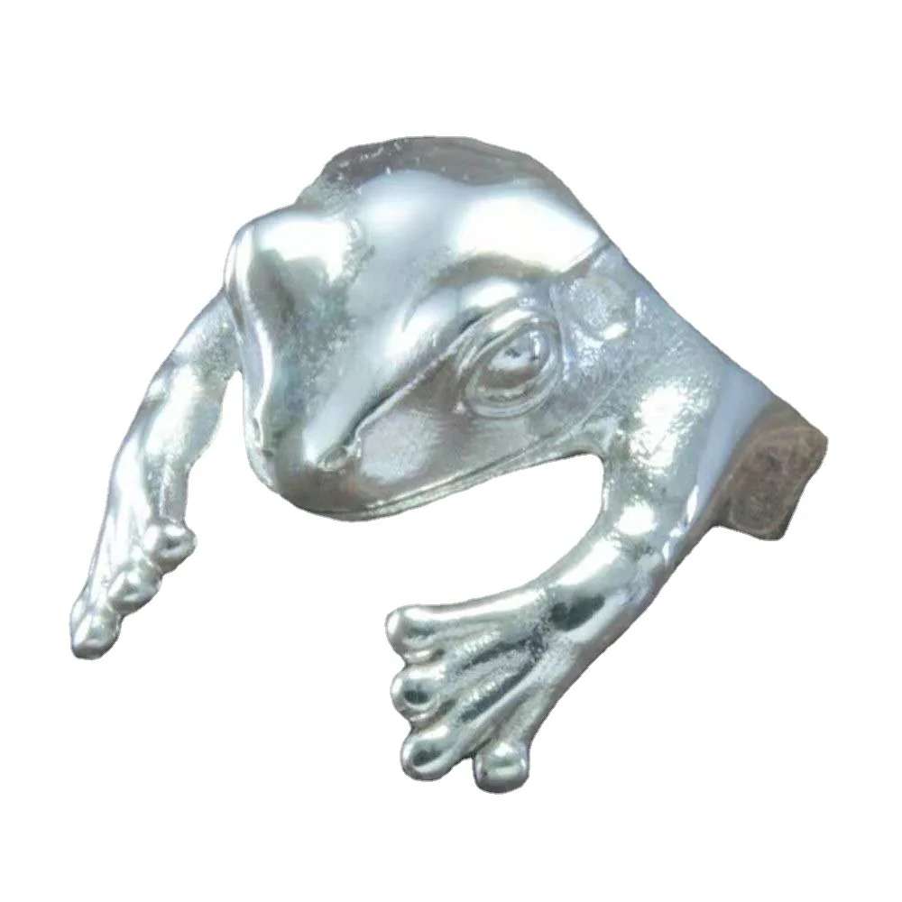 

Silver Cute Frog Ring for Women Children