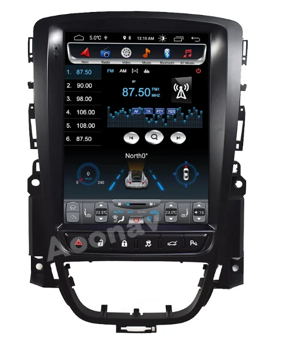 

AOONA Tesla style Android 9.0 Car Navigation Head unit For Buick Hideo 2010-2014 Car autoradio Multimedia Player Tape Recorder